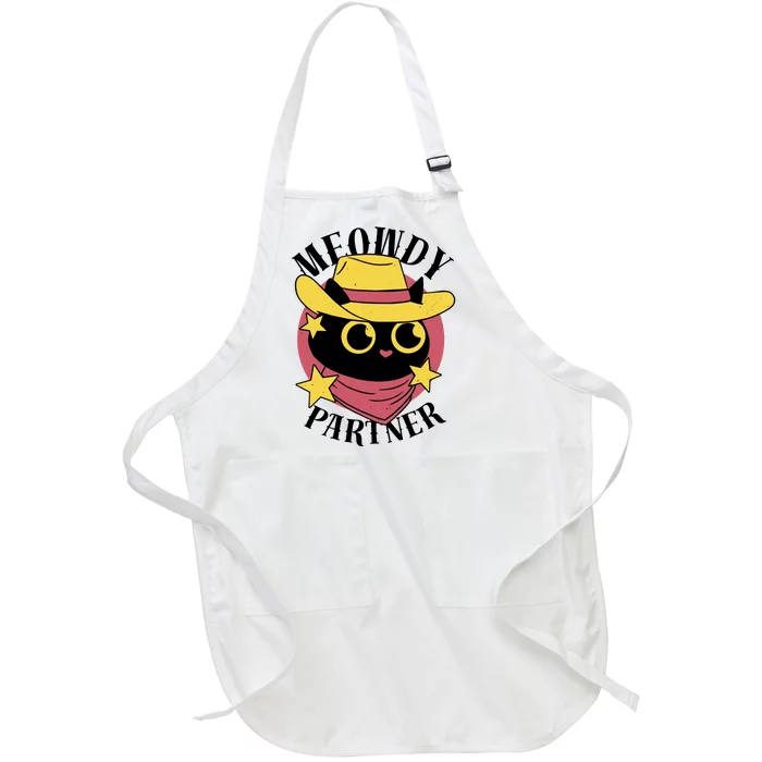 Meowdy Partner Country Cat Full-Length Apron With Pocket