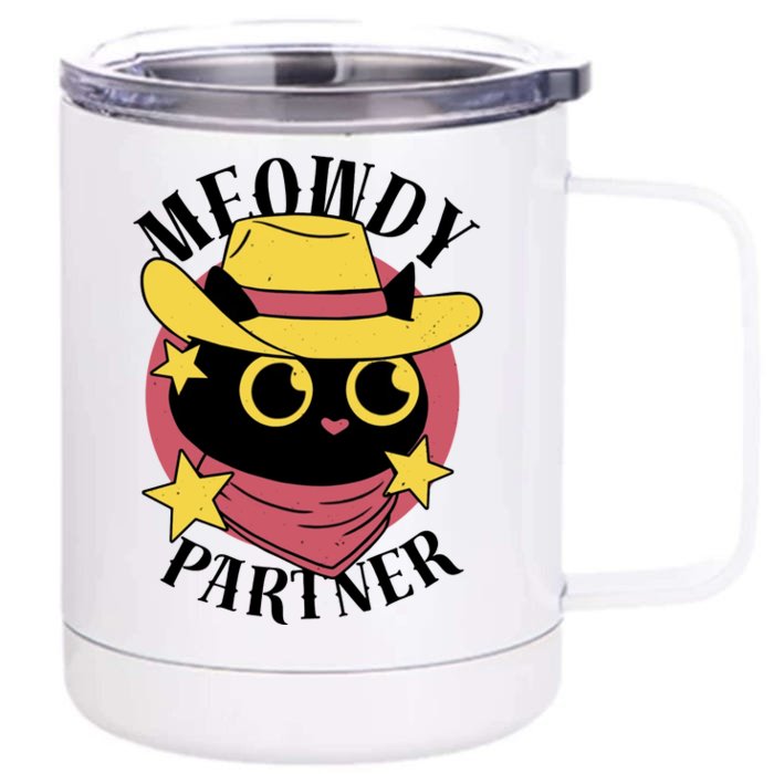 Meowdy Partner Country Cat Front & Back 12oz Stainless Steel Tumbler Cup