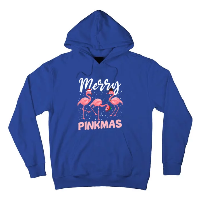 Merry Pinkmas Cute Pink Christmas Flamingo Lover Funny Xmas Meaningful Gift Tall Hoodie