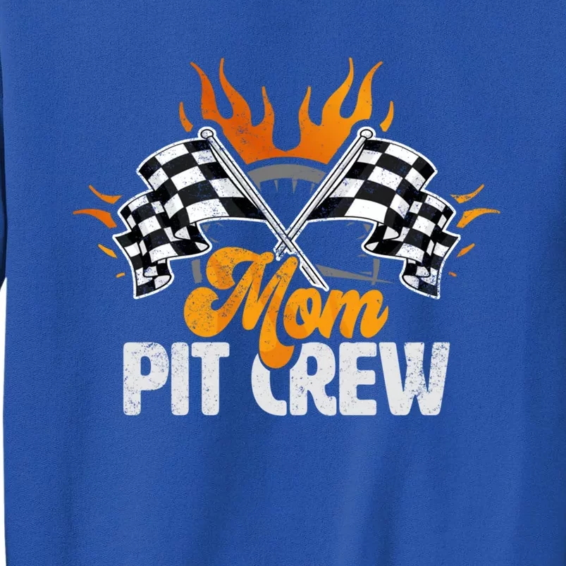 Mom Pit Crew Race Car Birthday Party Racing Family Cool Gift Sweatshirt