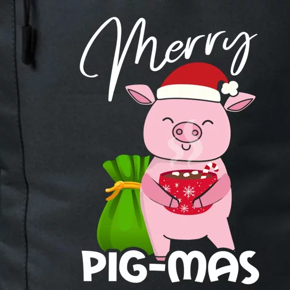 Merry Pigmas Christmas Pig For Swine Lovers Great Gift Daily Commute Backpack