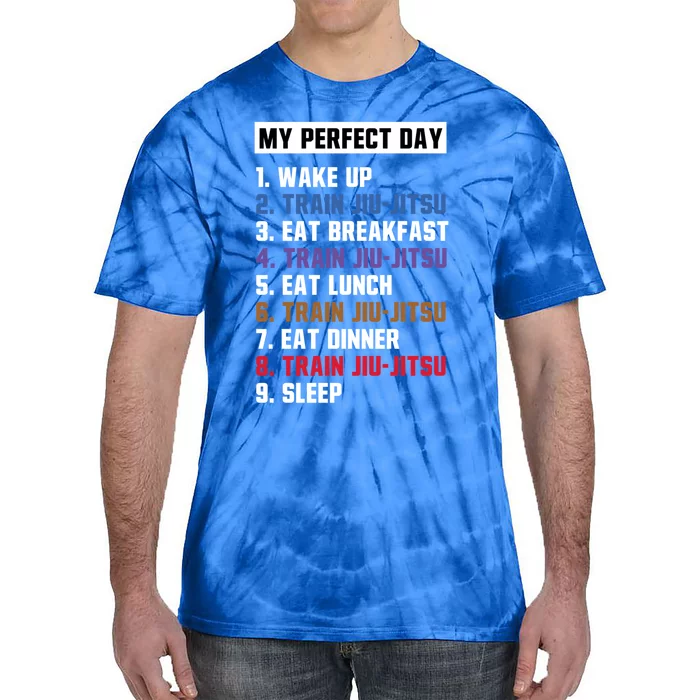 My Perfect Day Jiugiftjitsu Gift Tie-Dye T-Shirt