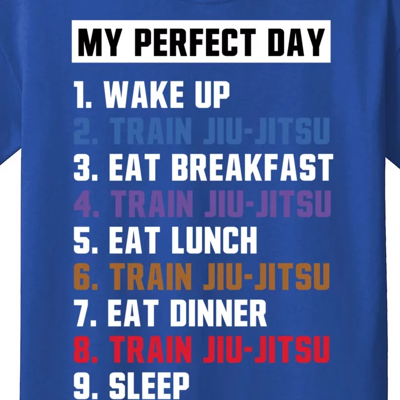 My Perfect Day Jiugiftjitsu Gift Kids T-Shirt