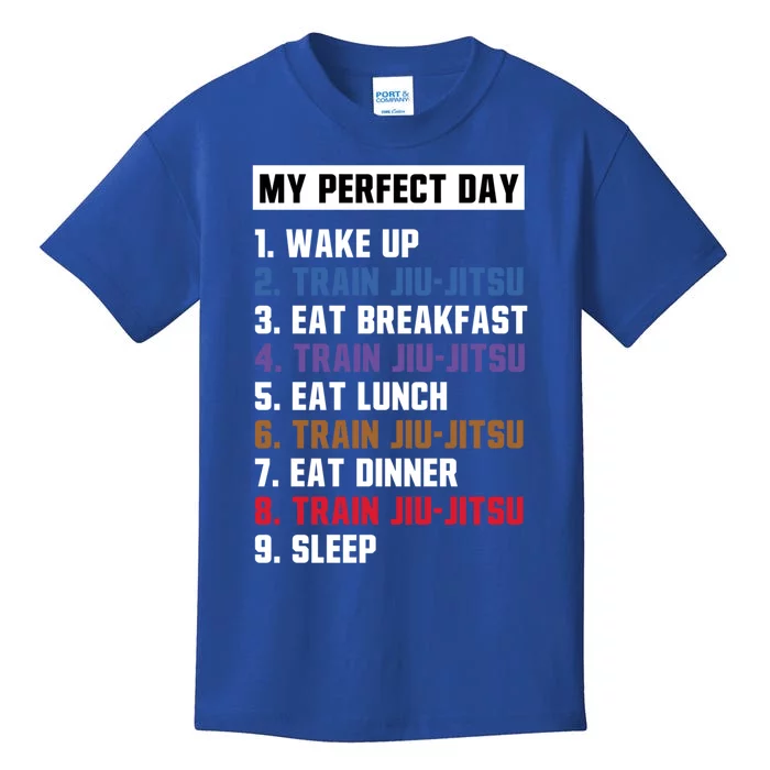 My Perfect Day Jiugiftjitsu Gift Kids T-Shirt