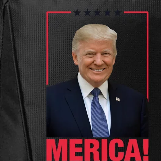 Merica! President Donald Trump Presidential Portrait Meme Gift City Backpack