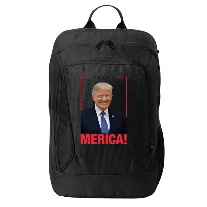 Merica! President Donald Trump Presidential Portrait Meme Gift City Backpack