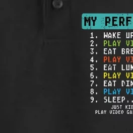 My Perfect Day Play Video Games Dry Zone Grid Performance Polo