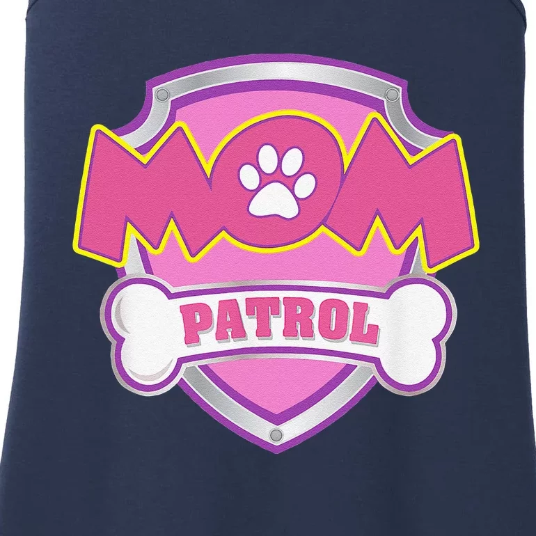 Mom Patrol Dog Mom Dad Funny Gift Birthday Party Cute Ladies Essential Tank