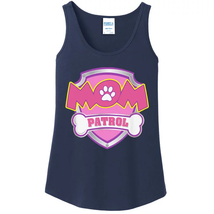 Mom Patrol Dog Mom Dad Funny Gift Birthday Party Cute Ladies Essential Tank