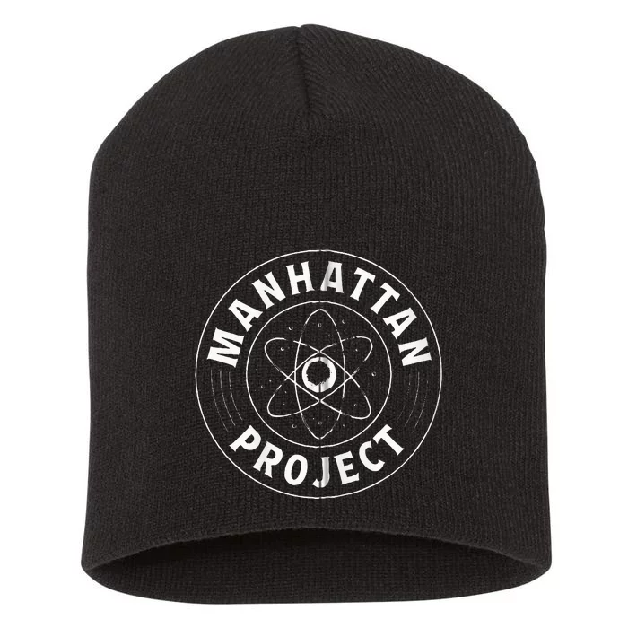 Manhattan Project Design Atomic Energy Bomb Short Acrylic Beanie