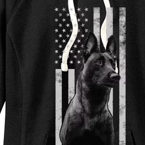 Malinois Police Dog Proud Owner USA K9 Police Canine Handler Women's Fleece Hoodie