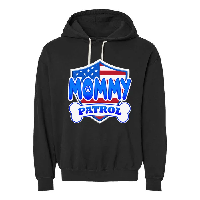 Mommy Patrol Dog Garment-Dyed Fleece Hoodie