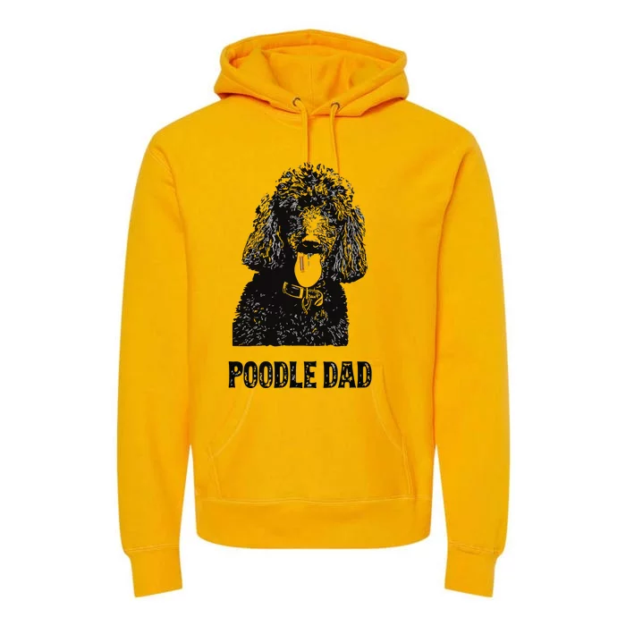 Men Poodle Dad Standard Poodle Dad Premium Hoodie