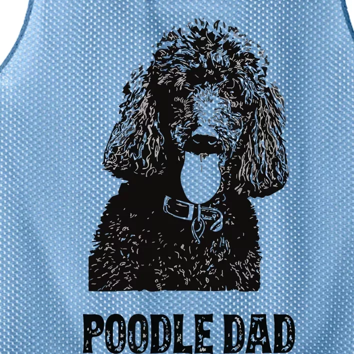 Men Poodle Dad Standard Poodle Dad Mesh Reversible Basketball Jersey Tank