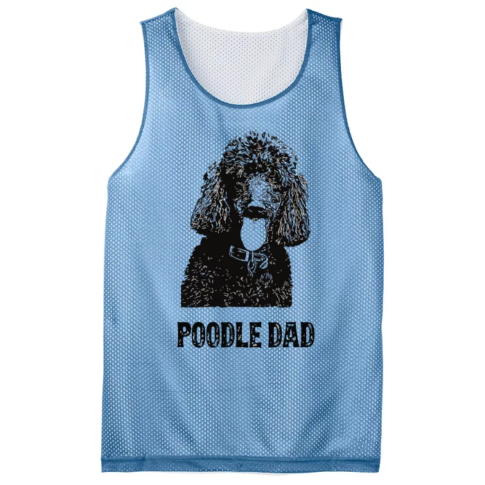 Men Poodle Dad Standard Poodle Dad Mesh Reversible Basketball Jersey Tank