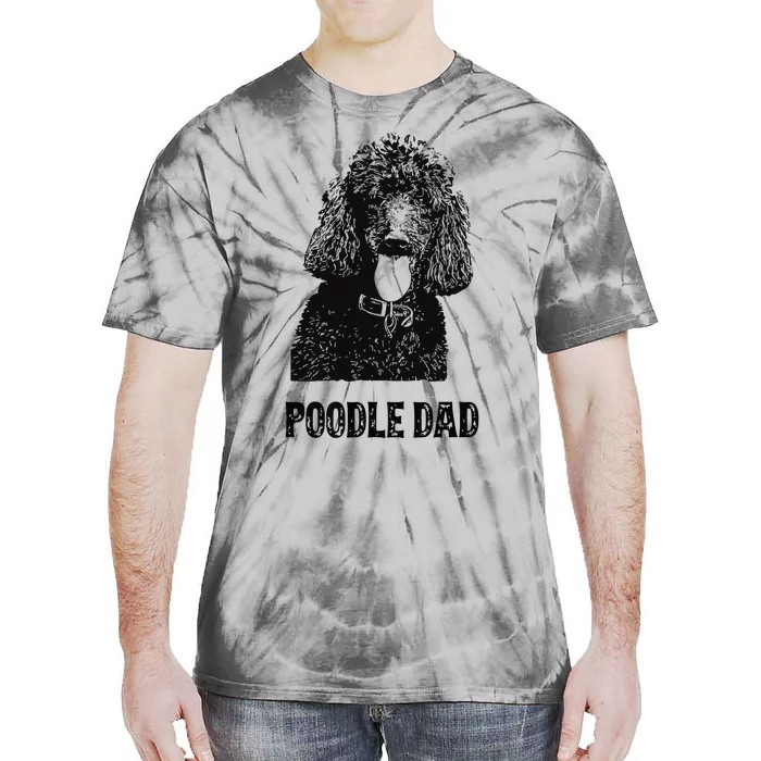 Men Poodle Dad Standard Poodle Dad Tie-Dye T-Shirt