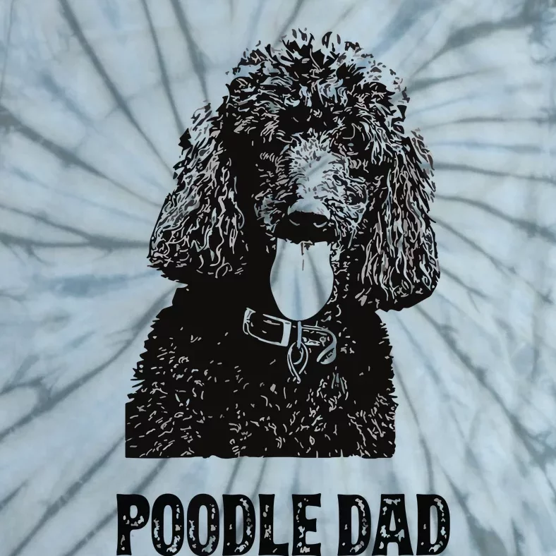 Men Poodle Dad Standard Poodle Dad Tie-Dye T-Shirt