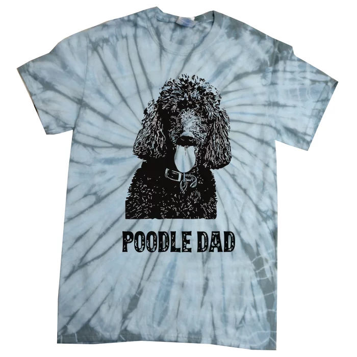 Men Poodle Dad Standard Poodle Dad Tie-Dye T-Shirt