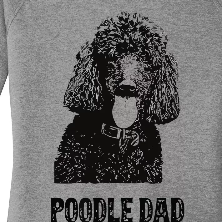 Men Poodle Dad Standard Poodle Dad Women's Perfect Tri Tunic Long Sleeve Shirt