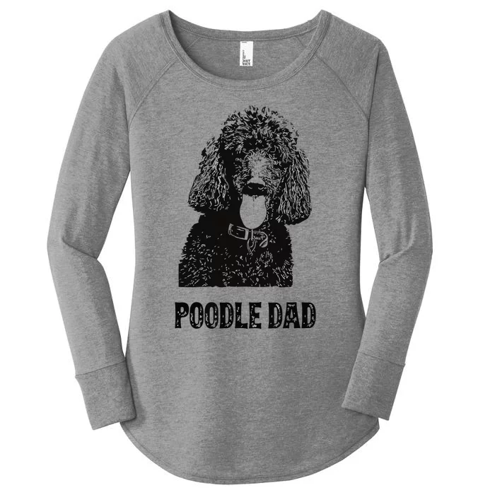 Men Poodle Dad Standard Poodle Dad Women's Perfect Tri Tunic Long Sleeve Shirt