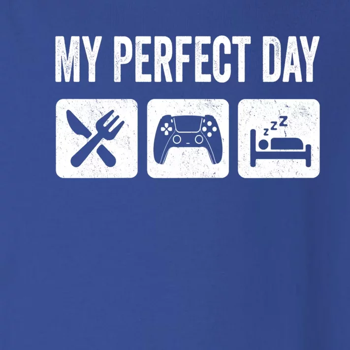 My Perfect Day Video Games Gift Funny Cool Gamer Tee Gift Great Gift Toddler Long Sleeve Shirt