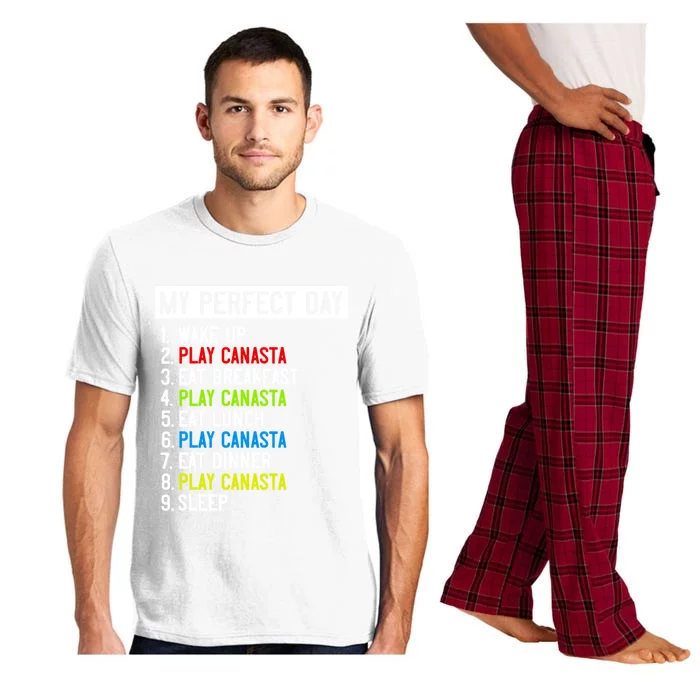 My Perfect Day: Canasta All Day Long! Funny Gift Pajama Set