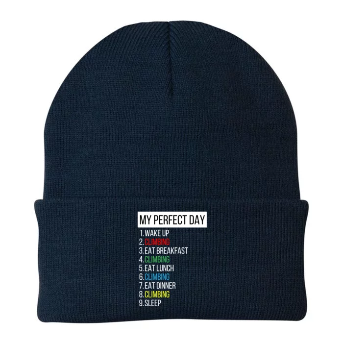 My Perfect Day Climbing Gift Knit Cap Winter Beanie