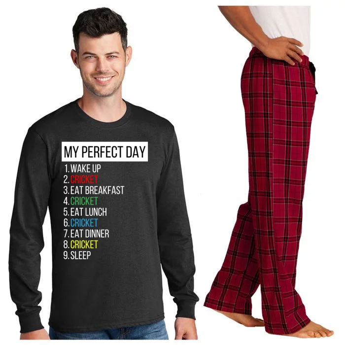 My Perfect Day Cricket Gift Long Sleeve Pajama Set