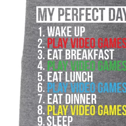 My Perfect Day Black Classic Fit Gamer Crew Neck Short Sleeve Polyester Cotton Doggie 3-End Fleece Hoodie