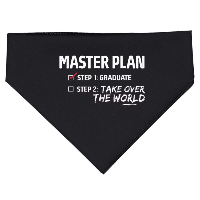 Master Plan Degree Academic Diploma Graduation Mba Graduate USA-Made Doggie Bandana