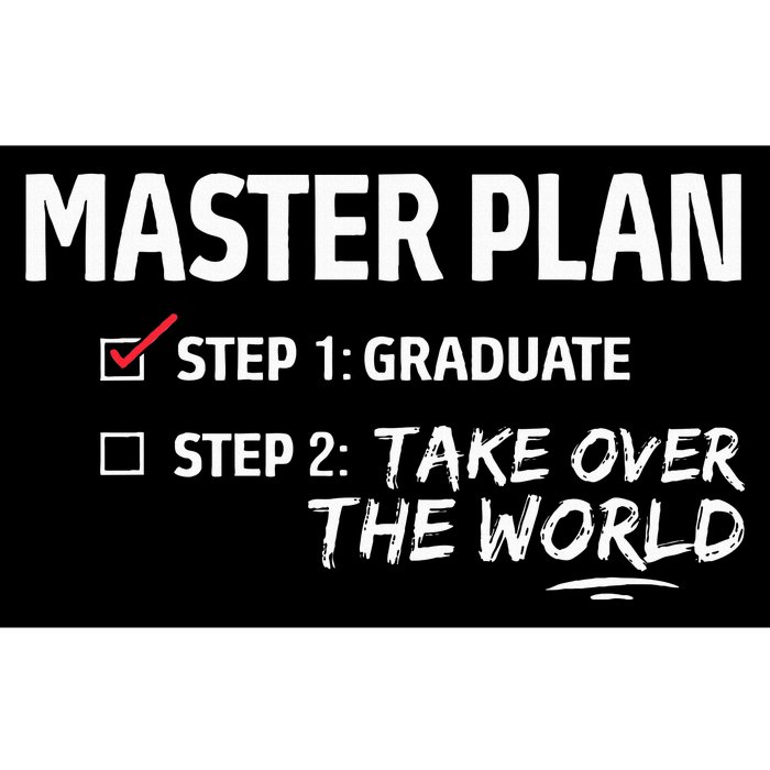 Master Plan Degree Academic Diploma Graduation Mba Graduate Bumper Sticker