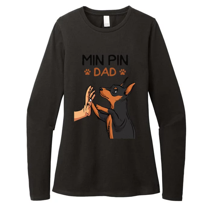 Min Pin Dad Miniature Pinscher Dog Father Father´s Day Womens CVC Long Sleeve Shirt