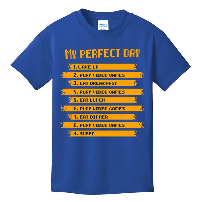 My Perfect Day Play Video Games Gift Kids T-Shirt