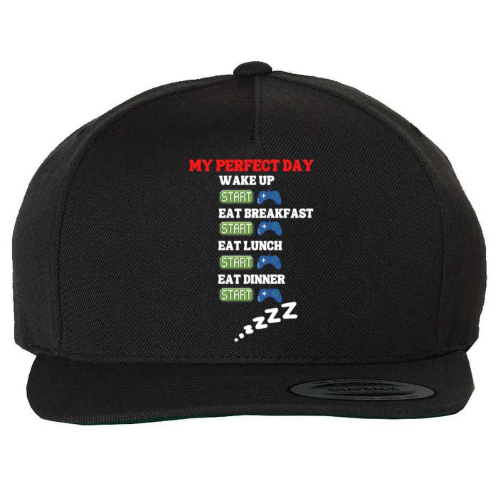 My Perfect Day Gift Wool Snapback Cap