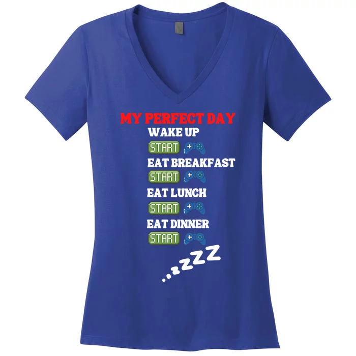 My Perfect Day Gift Women's V-Neck T-Shirt