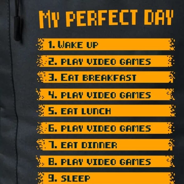 My Perfect Day Play Video Games Gift Daily Commute Backpack