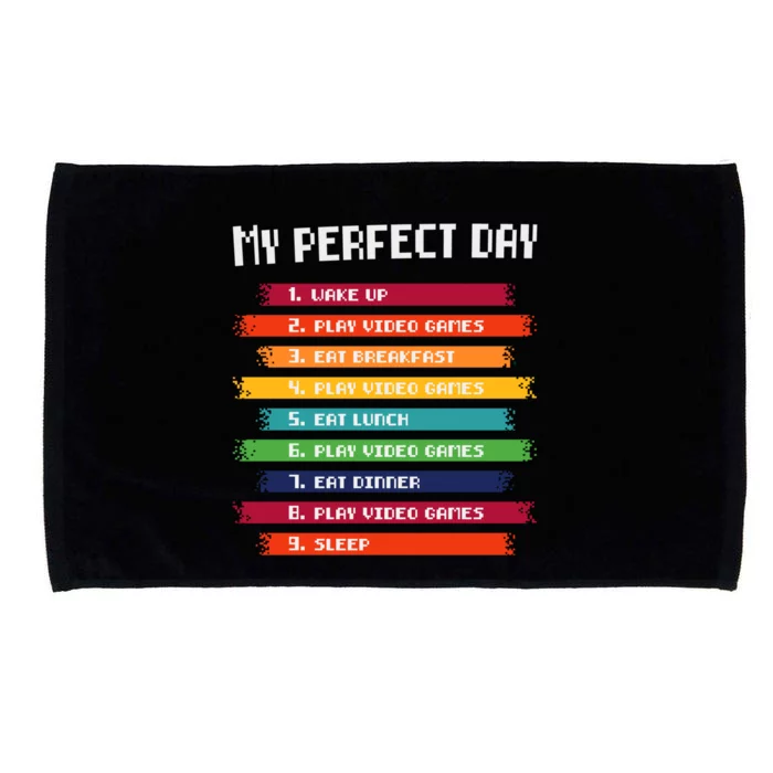 My Perfect Day Play Video Games Gift Microfiber Hand Towel