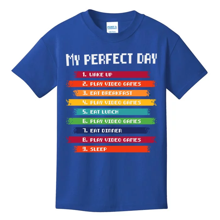 My Perfect Day Play Video Games Gift Kids T-Shirt