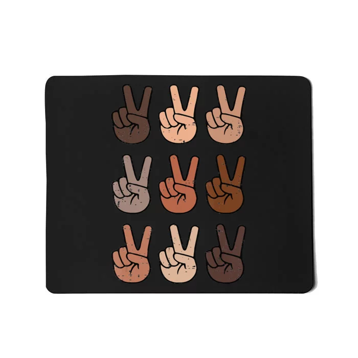 Melanin Peace Diversity Beauty Has No Skin Tone Black Pride Mousepad