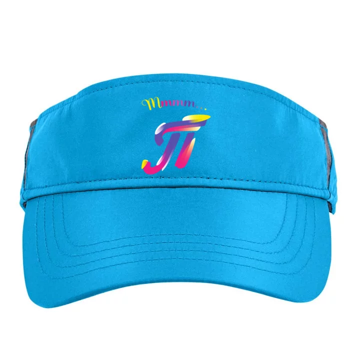 Mmm Pi Day Raibow Gift Adult Drive Performance Visor