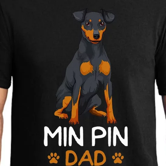 Min Pin Dad Miniature Pinscher Dog Father Father´s Day Pajama Set