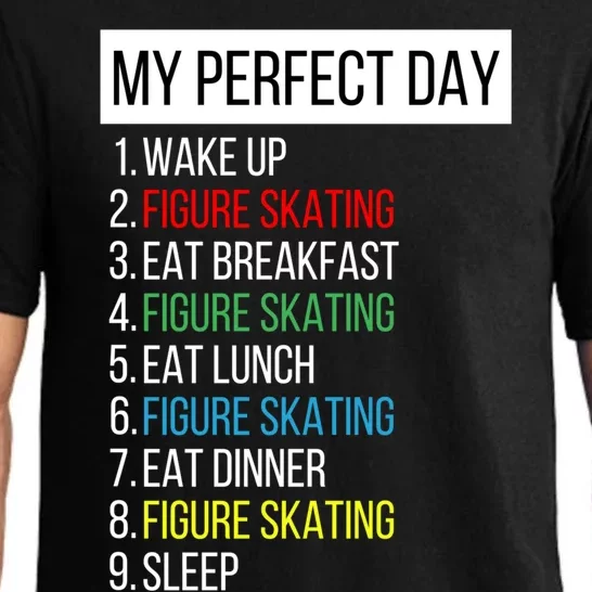 My Perfect Day Figure Skating Funny Gift Pajama Set