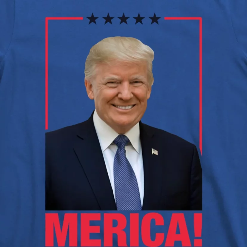 Merica! President Donald Trump Presidential Portrait Meme Cute Gift T-Shirt