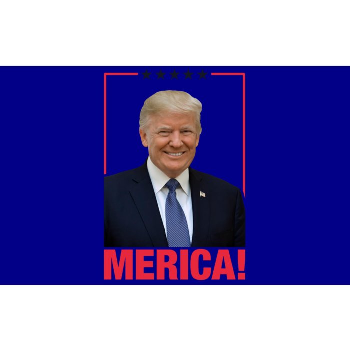 Merica! President Donald Trump Presidential Portrait Meme Cute Gift Bumper Sticker