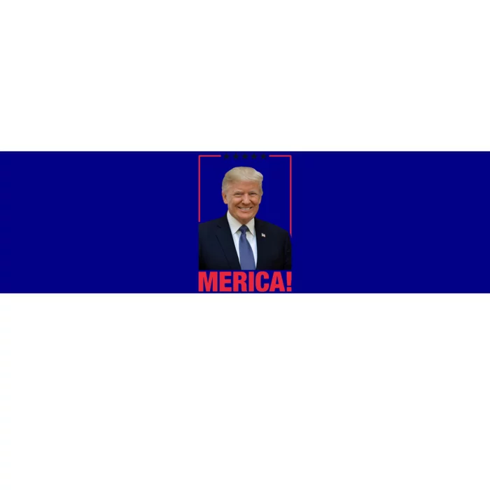 Merica! President Donald Trump Presidential Portrait Meme Cute Gift Bumper Sticker