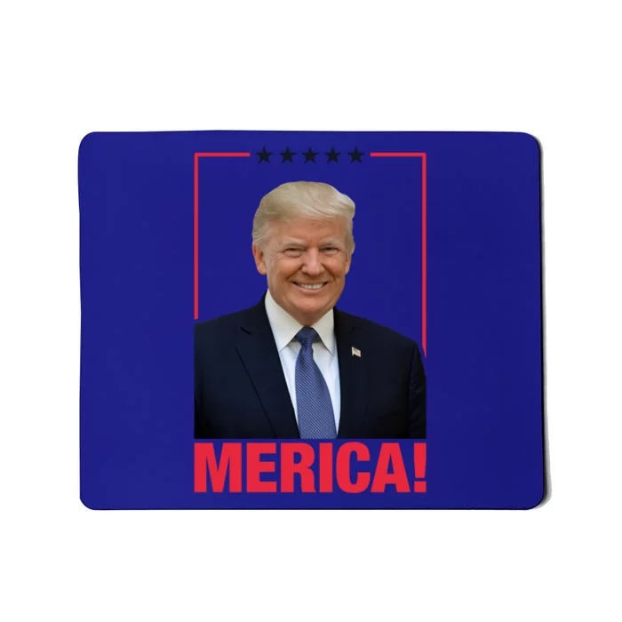 Merica! President Donald Trump Presidential Portrait Meme Cute Gift Mousepad