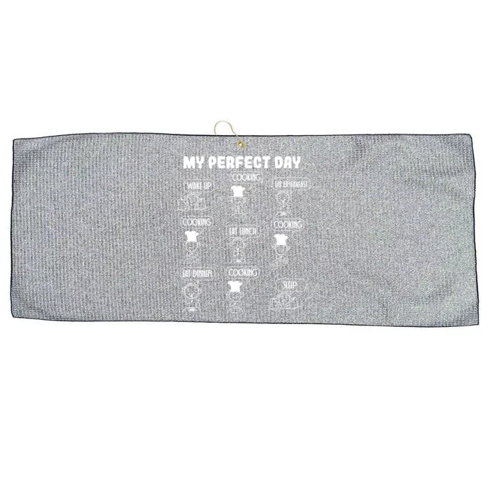 My Perfect Day Cooking Gift Large Microfiber Waffle Golf Towel