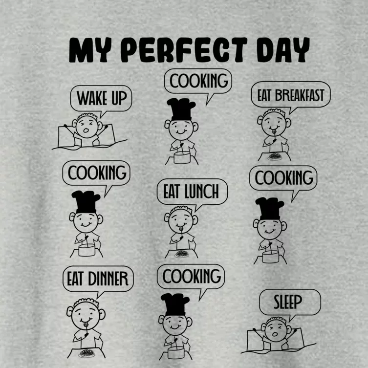 My Perfect Day Cooking Gift Women's Crop Top Tee