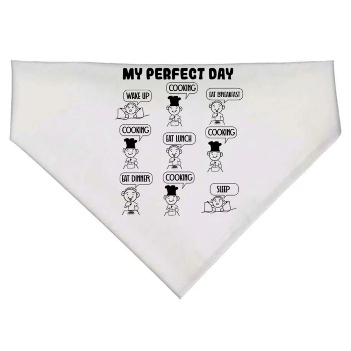 My Perfect Day Cooking Gift USA-Made Doggie Bandana