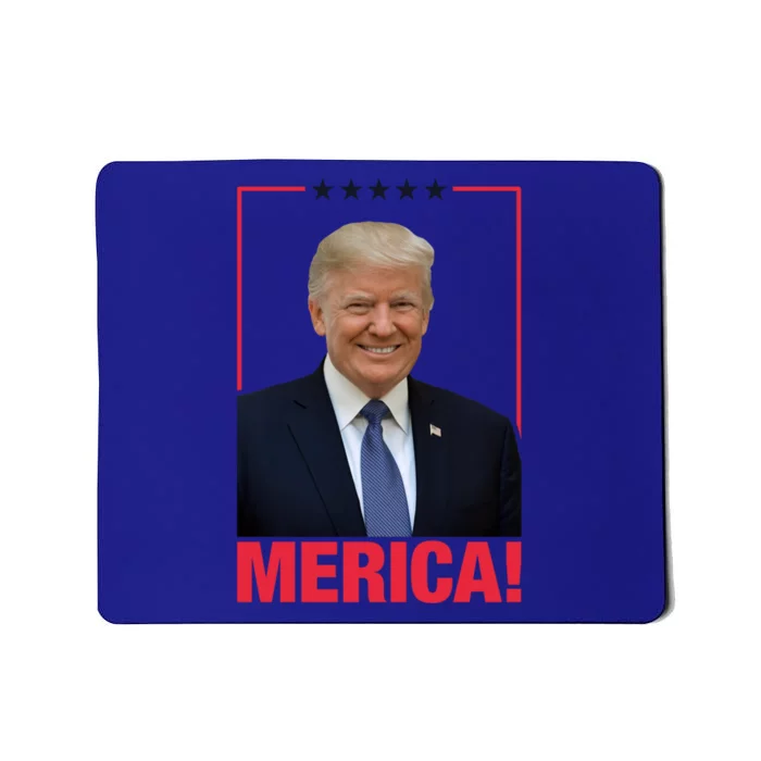 Merica! President Donald Trump Presidential Portrait Meme Cute Gift Mousepad